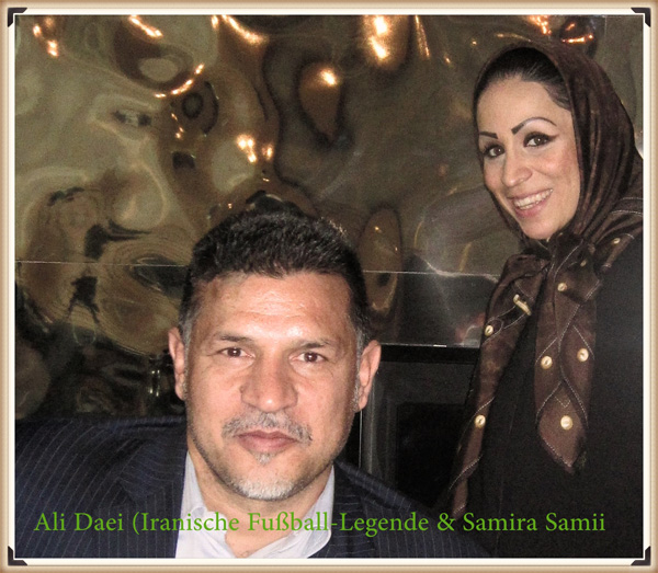 Ali Daei und Samira Samii