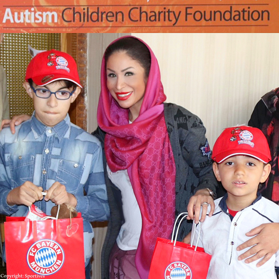 Samira Samii mit Kindern der Autism Children Charity Foundation in Teheran