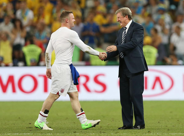 Wayne Rooney und Roy Hodgson